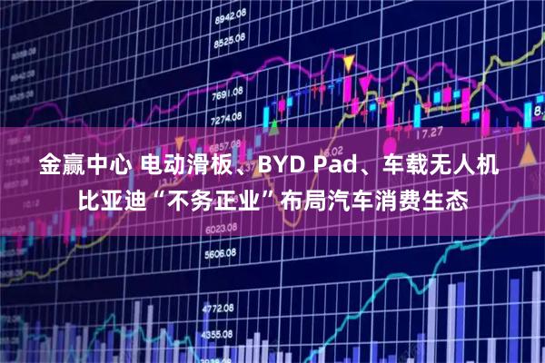 金赢中心 电动滑板、BYD Pad、车载无人机 比亚迪“不务正业”布局汽车消费生态